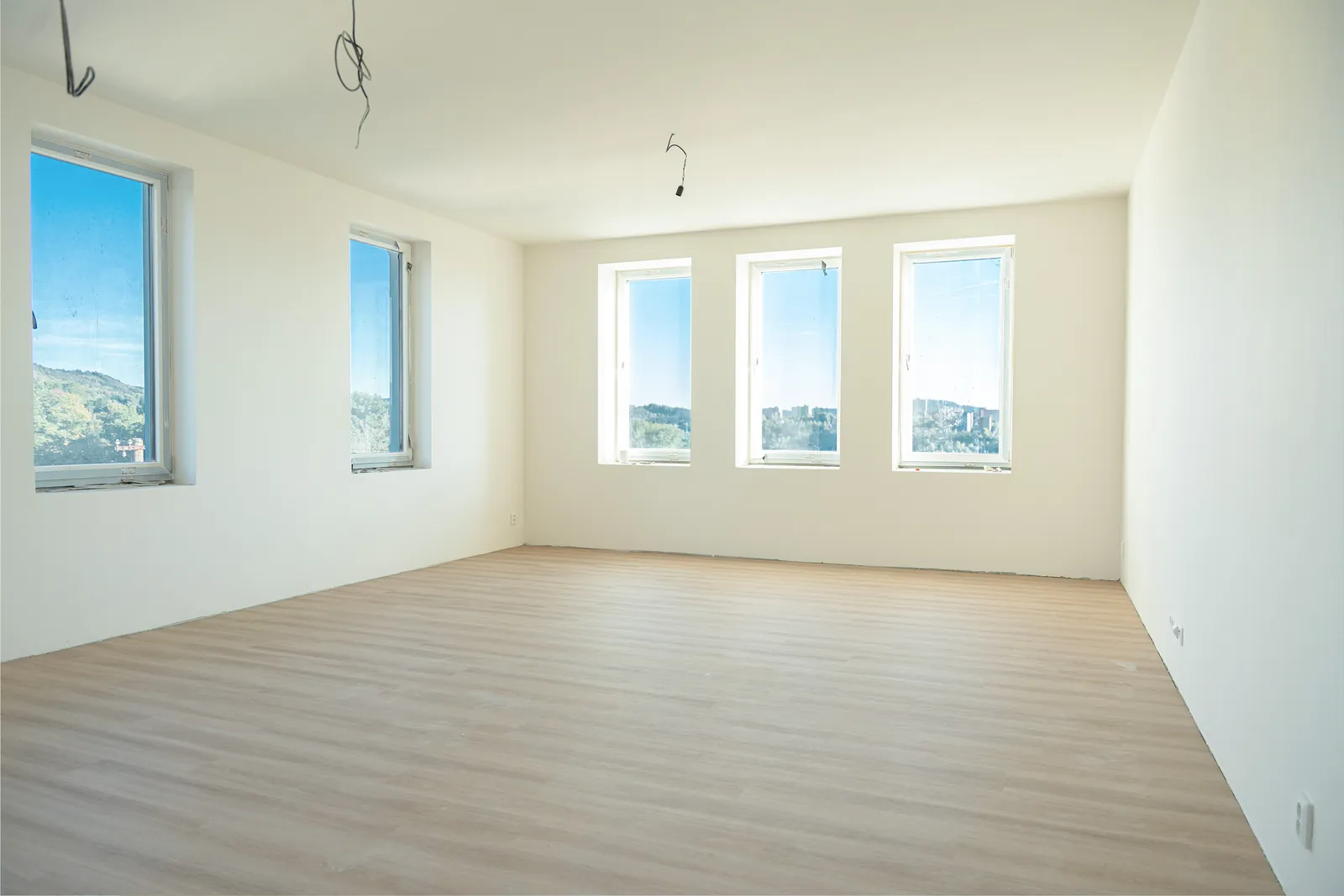 Wohnung 08 – Wohnzimmer, Stand vom 6. Oktober 2026