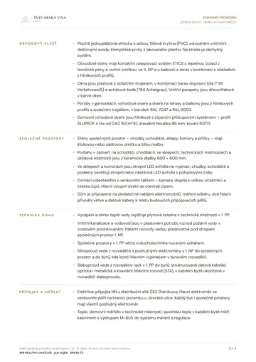 Standard provedení – strana 2