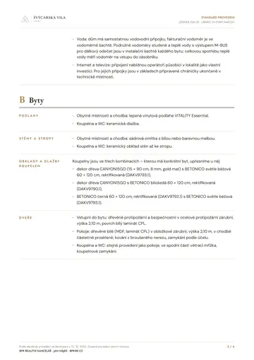 Standard provedení – strana 3