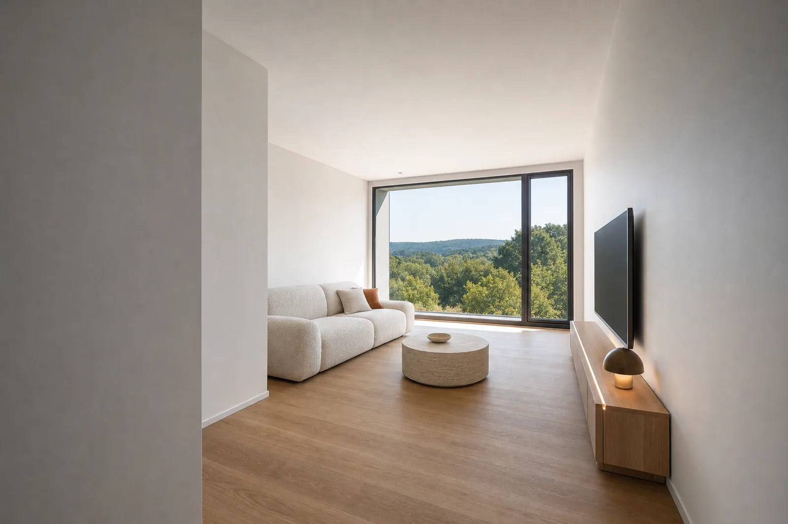 Wohnung 06 – Wohnbereich zur Verglasung