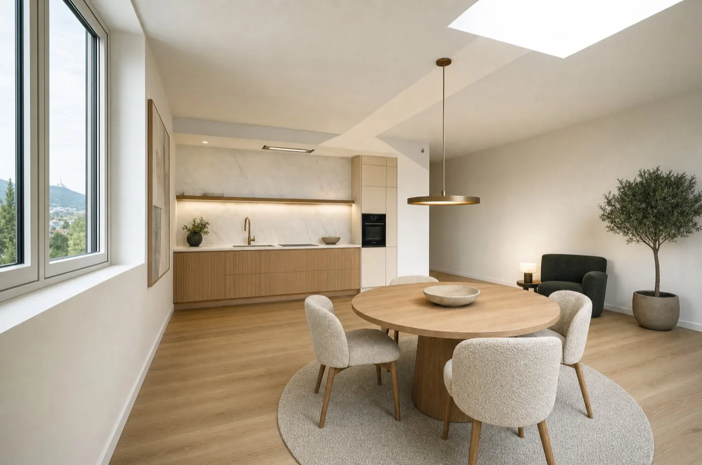 Apartment 09 – kitchen and dining area